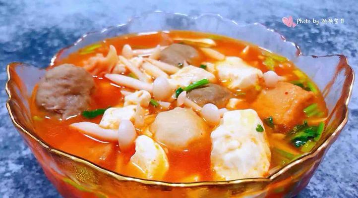 美味健康的圆子豆腐汤（用清汤熬出香味浓郁的营养美食）