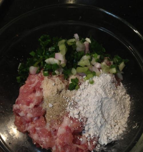 香煎葱肉饼（一口咬下）