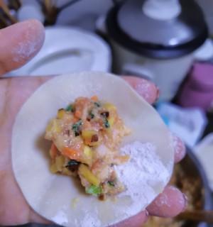 五花肉白菜香菇水饺的制作方法（家常口味美味可口）