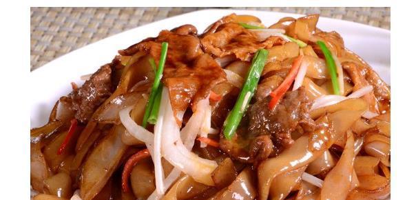 美味健康，香菇瘦肉炒河粉（健康营养）