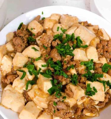 家常美食——香菇肉末豆腐（超级简单）
