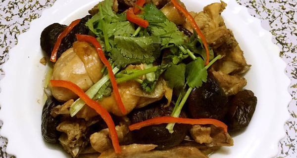 电压力锅香菇焖鸡的制作方法（简单易学）