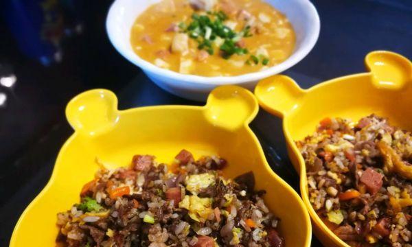 手把手教你做以太阳花牛肉炒饭（精选新鲜材料）