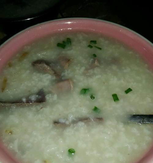 健康美味，以蔬菜猪肝粥为你补充充足营养（全面升级的健康早餐）