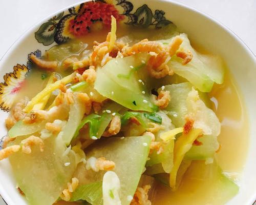 美味沙茶牛肉配虾米冬瓜（家庭美食）
