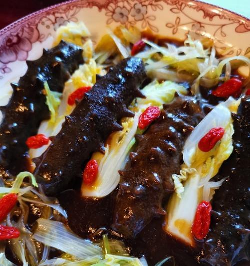三鲜烧海参，鲜美可口，健康营养（海味美食）