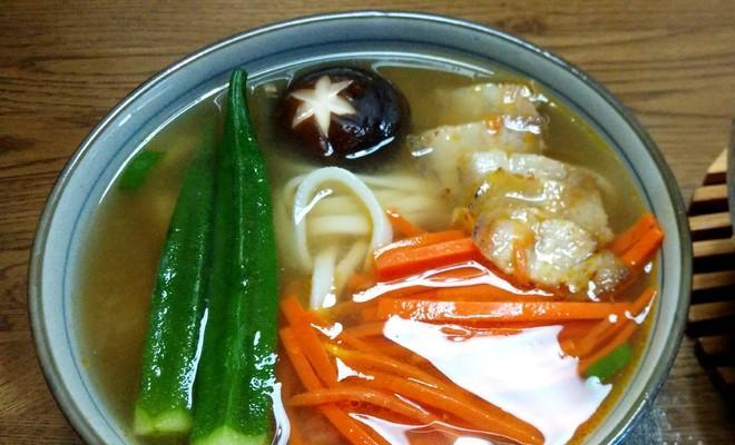 日系野菜乌冬面的制作方法（健康美味）