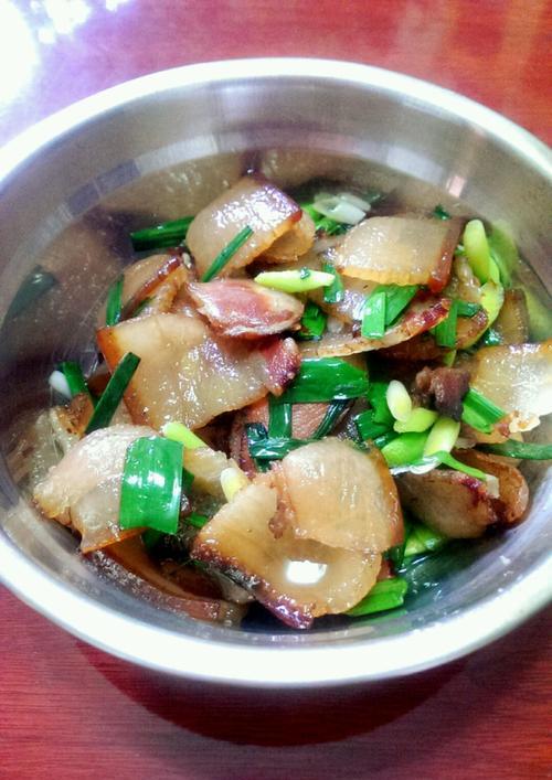 油菜腊肉面的制作方法（家常面食）