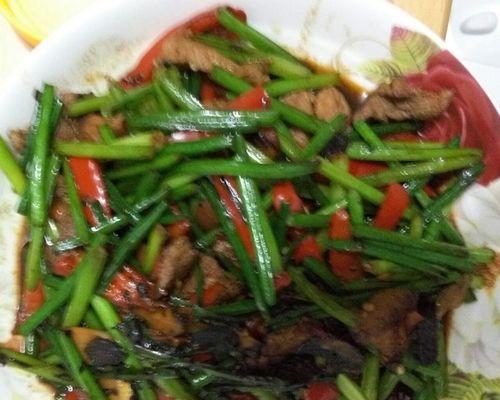家常小炒韭苔的做法（健康美味）
