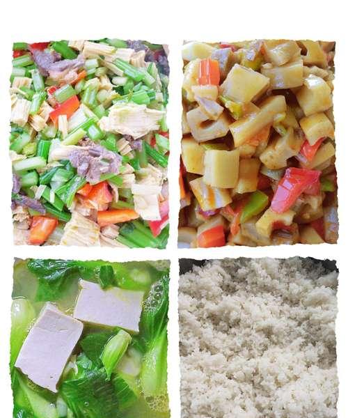 五彩盖饭的制作方法（丰富口感）