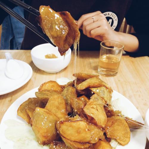 双色蕃薯饺的制作方法（彩虹美食）