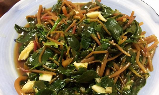 马齿笕菜面的制作方法（以陕西面食为基础）