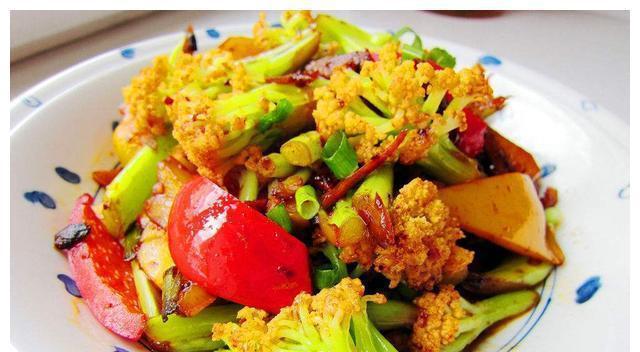 营养美味的肉末香菇菜花做法（健康轻食）