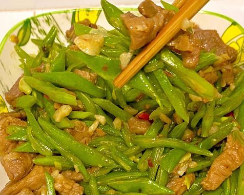 美味家常菜——肉炒芸豆（做法简单易学）