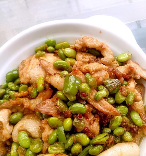 美味肉炒毛豆（家常做法教程）