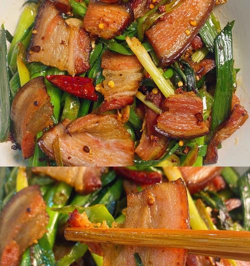 青椒蒜苗炒腊肉的做法是什么？步骤详细吗？