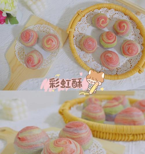 彩虹渐变蛋黄酥怎么做？不揉面团如何做出完美蛋黄酥？