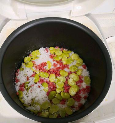 蚕豆米饭，健康又美味（新鲜蚕豆）