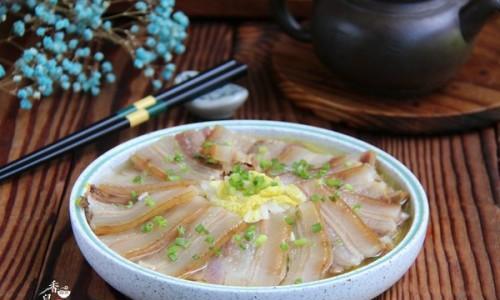 美食探秘——娃娃菜炒咸肉（传统美味口感鲜美）