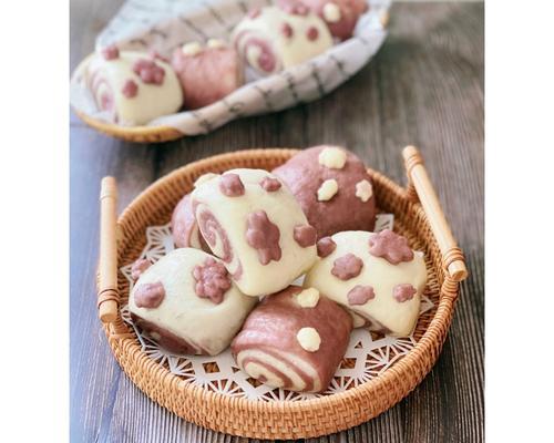 双色馒头,美食大杀器(手工制作) 双色馒头,美食大杀器(手工制作)