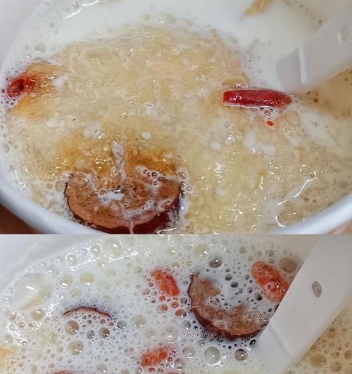 滋补热饮，银耳蹄子奶茶的做法（用传统食材）