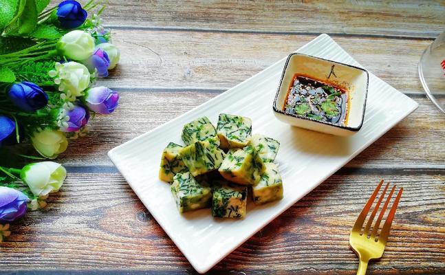 山药菠菜鸡蛋糕的做法（健康美味）