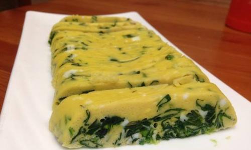 山药菠菜鸡蛋糕的做法（健康美味）