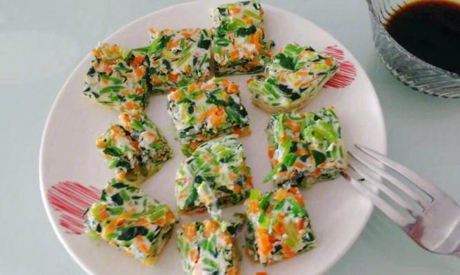 山药菠菜鸡蛋糕的做法（健康美味）