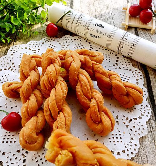 制作香酥大麻花的全过程（手工制作美味可口的大麻花）