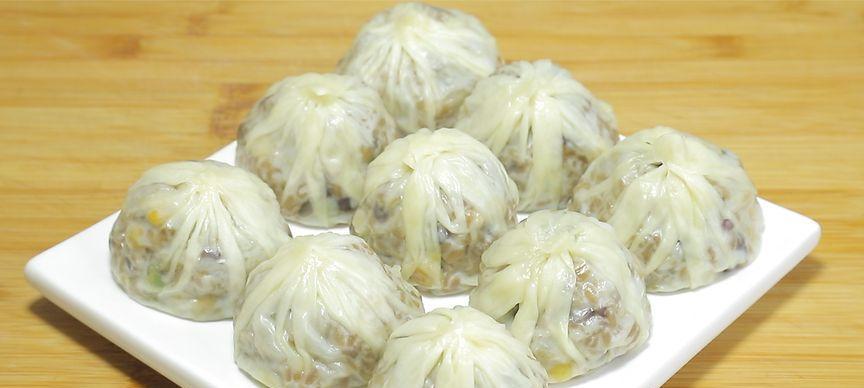 用玉米肉纸皮制作美味烧麦(传统美食新做法) 用玉米肉纸皮制作美味烧麦(传统美食新做法)