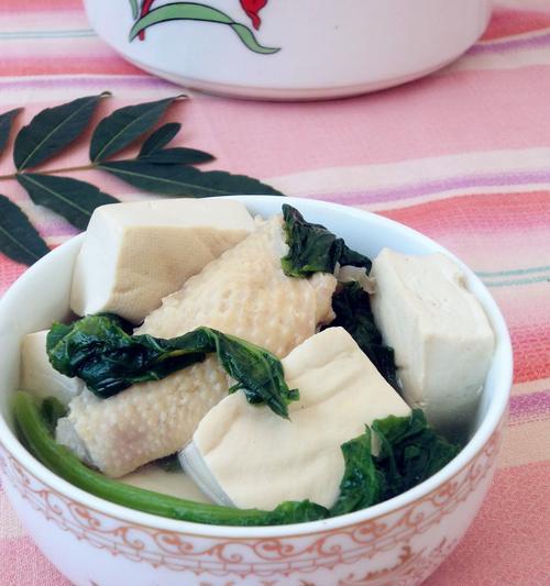 小白菜烩豆腐的家常做法（清爽美味）