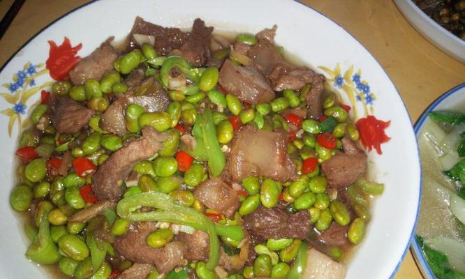 美味又健康，香肠炒毛豆米的做法（家常菜谱/美食小贴士/健康生活）