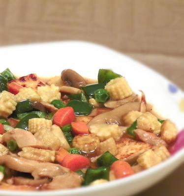 五彩豆腐球制作方法（美味素食小吃）