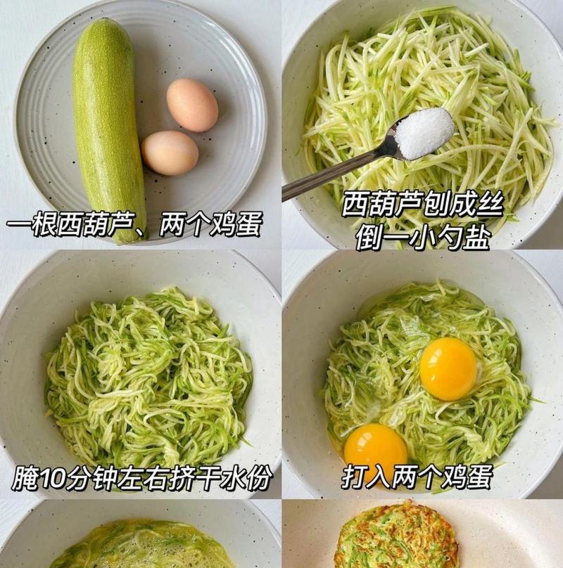 轻松做出美味健康的以西葫芦蛋饼便当（简单易学）