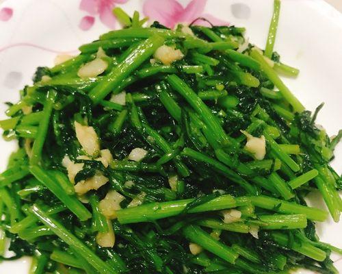 蒜茸茼蒿的做法（家常菜谱）