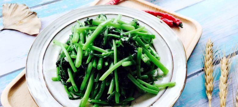 蒜茸茼蒿的做法（家常菜谱）